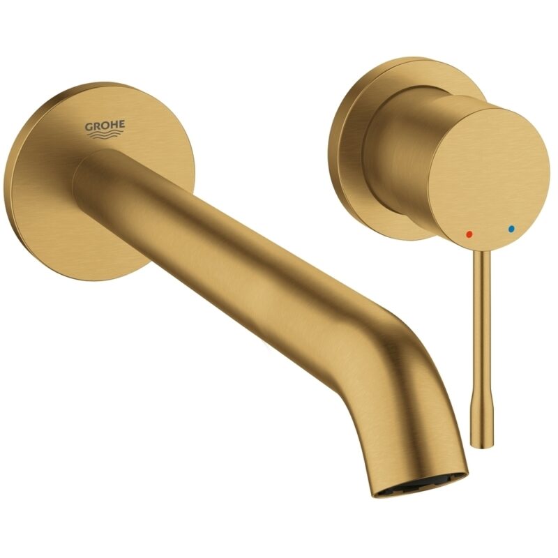 Grohe Essence 2-Hole Basin Mixer Tap 19967 Brushed Cool Sunrise