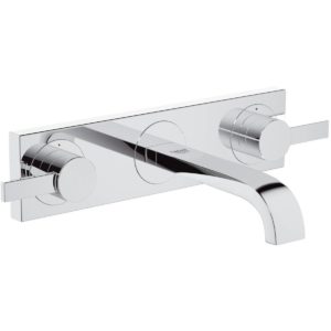 Grohe Allure 3-Hole Wall Mounted Basin Mixer 1/2" Small 20189