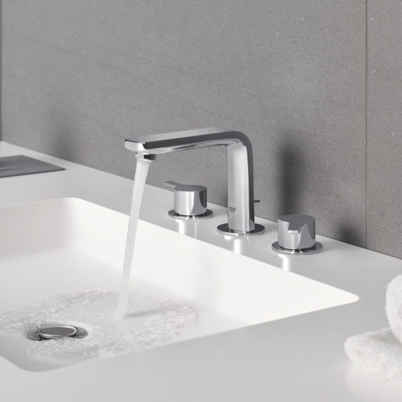 Grohe Lineare Three-Hole Basin Mixer M-Size 20304 Chrome