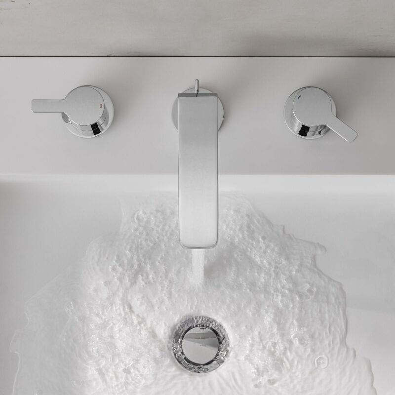 Grohe Lineare Three-Hole Basin Mixer M-Size 20304 Chrome