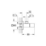 Grohe Eurocube Angle Valve 1/2" 22013