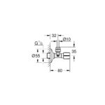 Grohe Angle Valve 1/2" 22037