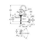 Grohe Eurostyle Cosmopolitan Basin Mixer L-Size 23043