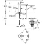 Grohe Lineare Basin Mixer Tap S-Size 23106