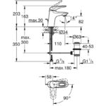 Grohe Eurostyle Basin Mixer with Pop Up Waste 1/2" S-Size 23374