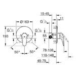 Grohe Eurostyle Single-Lever Shower Mixer 1/2" 23725