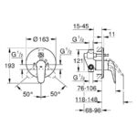Grohe Eurostyle Single-Lever Bath/Shower Mixer 1/2" 23730