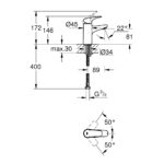 Grohe BauFlow Smooth Body Basin Mixer S-Size 23752