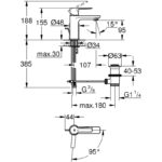 Grohe Lineare Basin Mixer Tap XS-Size 23790 Chrome