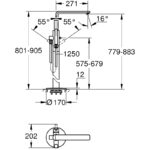 Grohe Lineare Floor Mounted Single-Lever Bath Mixer 23792 Chrome