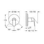 Grohe Eurosmart Cosmopolitan Shower Mixer 24044