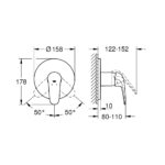 Grohe Eurostyle Shower Mixer Trim 24046