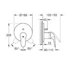 Grohe Eurostyle Shower Mixer Trim with 2-Way Diverter 24047