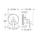 Grohe Eurostyle Cosmopolitan Shower Mixer with 2-Way Diverter