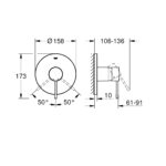 Grohe Essence Shower Mixer Trim 24057