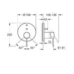 Grohe Essence Shower Mixer with 2-Way Diverter 24058