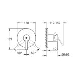 Grohe Lineare Shower Mixer Trim 24063