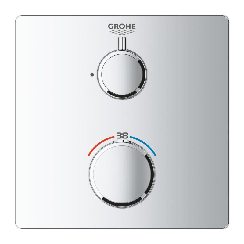 Grohe Grohtherm Square Thermostatic Mixer 1 Outlet 24078