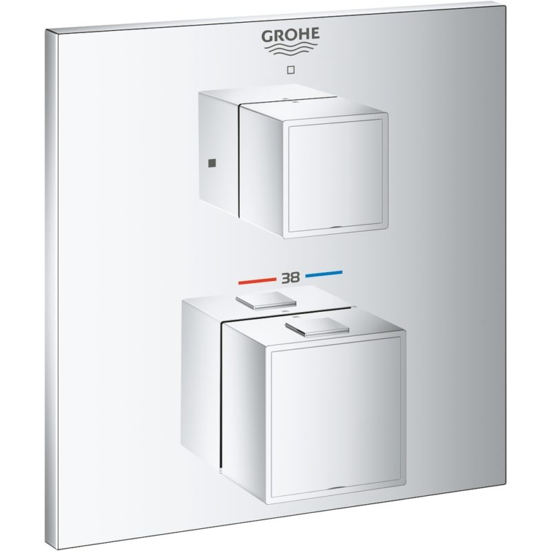 Grohe Grohtherm Cube Thermostatic Mixer Trim for 1 Outlet 24153