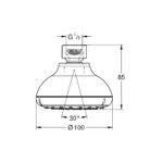 Grohe Tempesta 100 Head Shower 1 Spray 26050