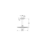 Grohe Rainshower Cosmopolitan 210 Head Shower Set Ceiling 26063