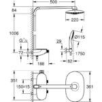 Grohe Rainshower SmartControl 360 Duo Shower System 26250