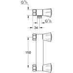 Grohe Costa L Shower Mixer without S-Unions 26308