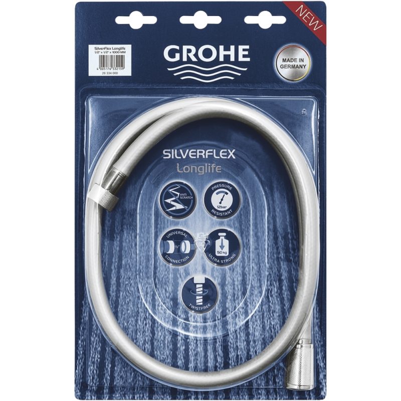 Grohe Silverflex Longlife Twistfree Shower Hose 1000mm 26334