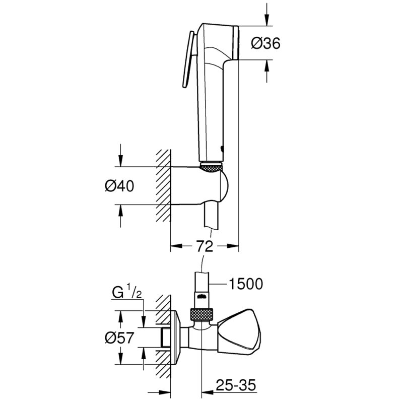 Grohe Tempesta F Trigger Spray Set 26357
