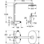 Grohe Rainshower Smartcontrol 360 Mono Shower System 26361