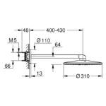 Grohe Rainshower 310 SmartActive Head Shower Set 26475