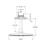 Grohe Rainshower 310 SmartActive Ceiling Head Shower Set 26477