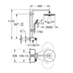 Grohe Euphoria SmartControl System 260 Mono Shower System 26509