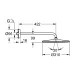Grohe Rainshower Mono 310 Head Shower Set 26558