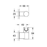 Grohe Rainshower Wall Hand Shower Holder 27055