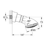 Grohe Relexa 100 Five Head Shower 5 Sprays 27062