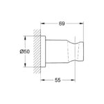 Grohe Rainshower Wall Hand Shower Holder 27074
