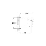Grohe Minimalist Shower Holder 27074 Brushed Sunset