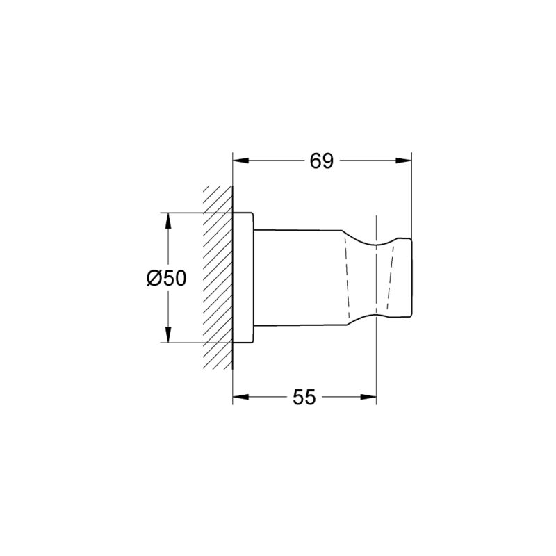 Grohe Minimalist Shower Holder 27074 Brushed Sunset