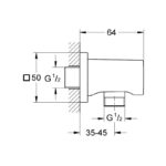 Grohe Rainshower Shower Outlet Elbow 27076