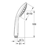 Grohe Euphoria 110 Duo Hand Shower 2 Sprays 27220