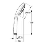 Grohe Euphoria Hand Shower 3 Sprays 27221