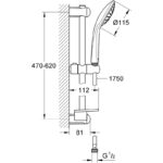 Grohe Euphoria 110 Mono Shower Rail Set 27266