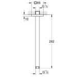 Grohe Rainshower Shower Ceiling Arm 292mm 27484