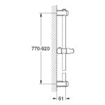 Grohe Euphoria Shower Rail 900mm 27500