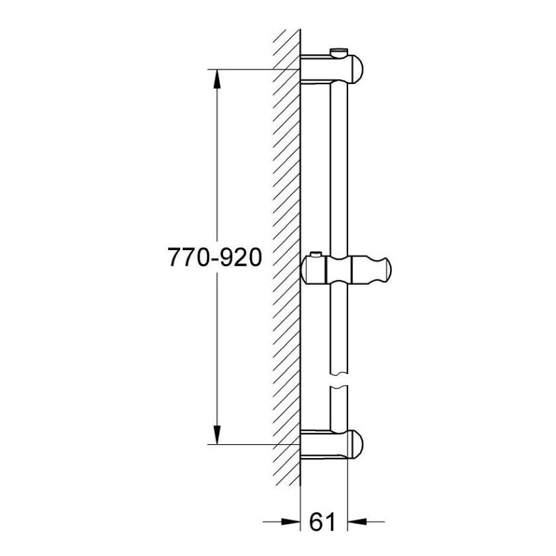 Grohe Euphoria Shower Rail 900mm 27500