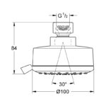 Grohe Tempesta Cosmopolitan 100 Head Shower 4 Sprays 27591