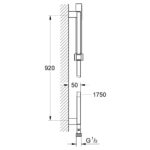 Grohe Euphoria Cube Stick Shower Rail Set 1 Spray 27700