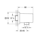 Grohe Euphoria Cube Shower Outlet Elbow 1/2" 27704