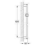 Grohe Euphoria Cube Shower Rail 600mm 27892
